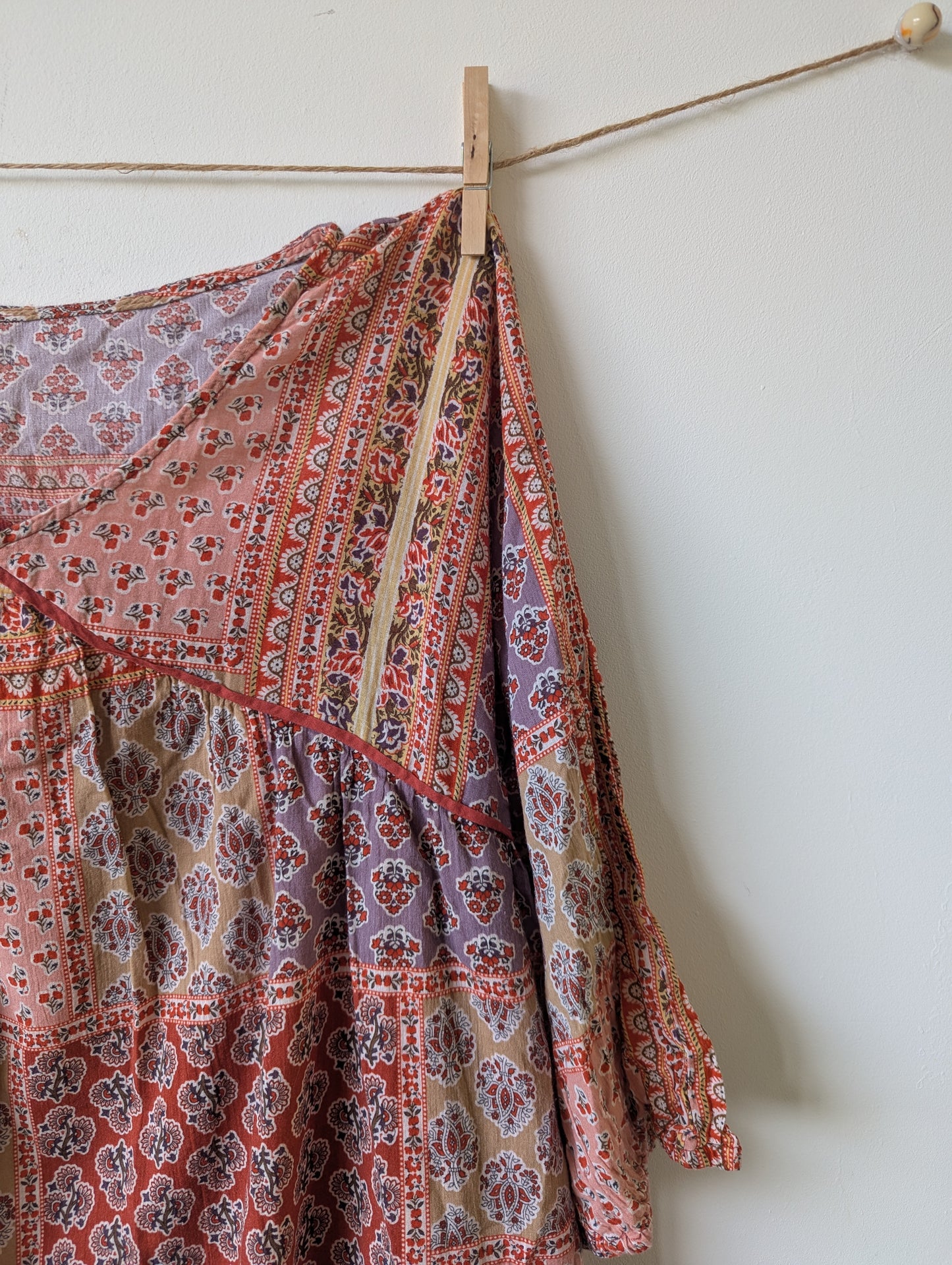 Blockprint jurk - mt 38