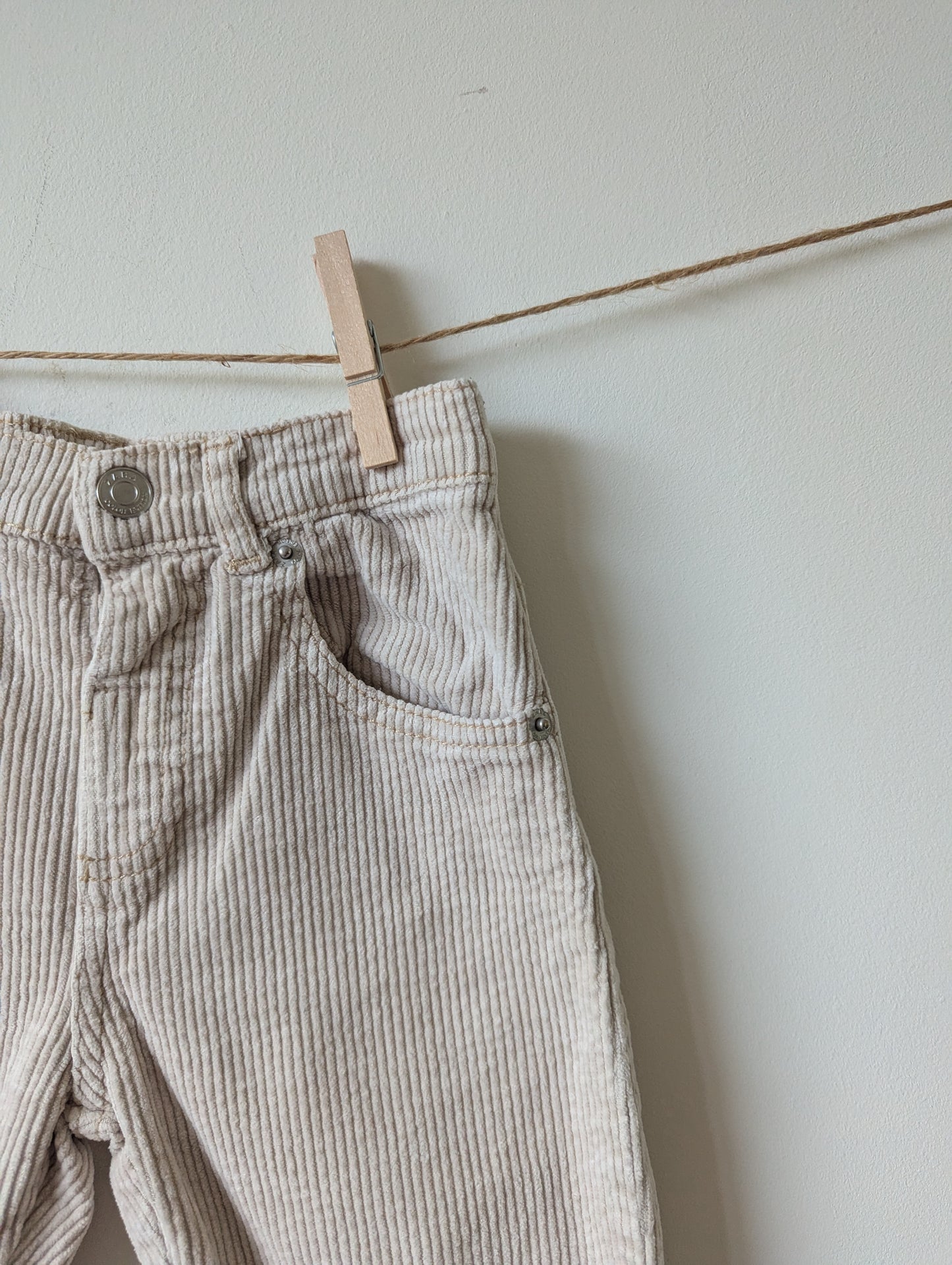 witte ribbroek - mt 98