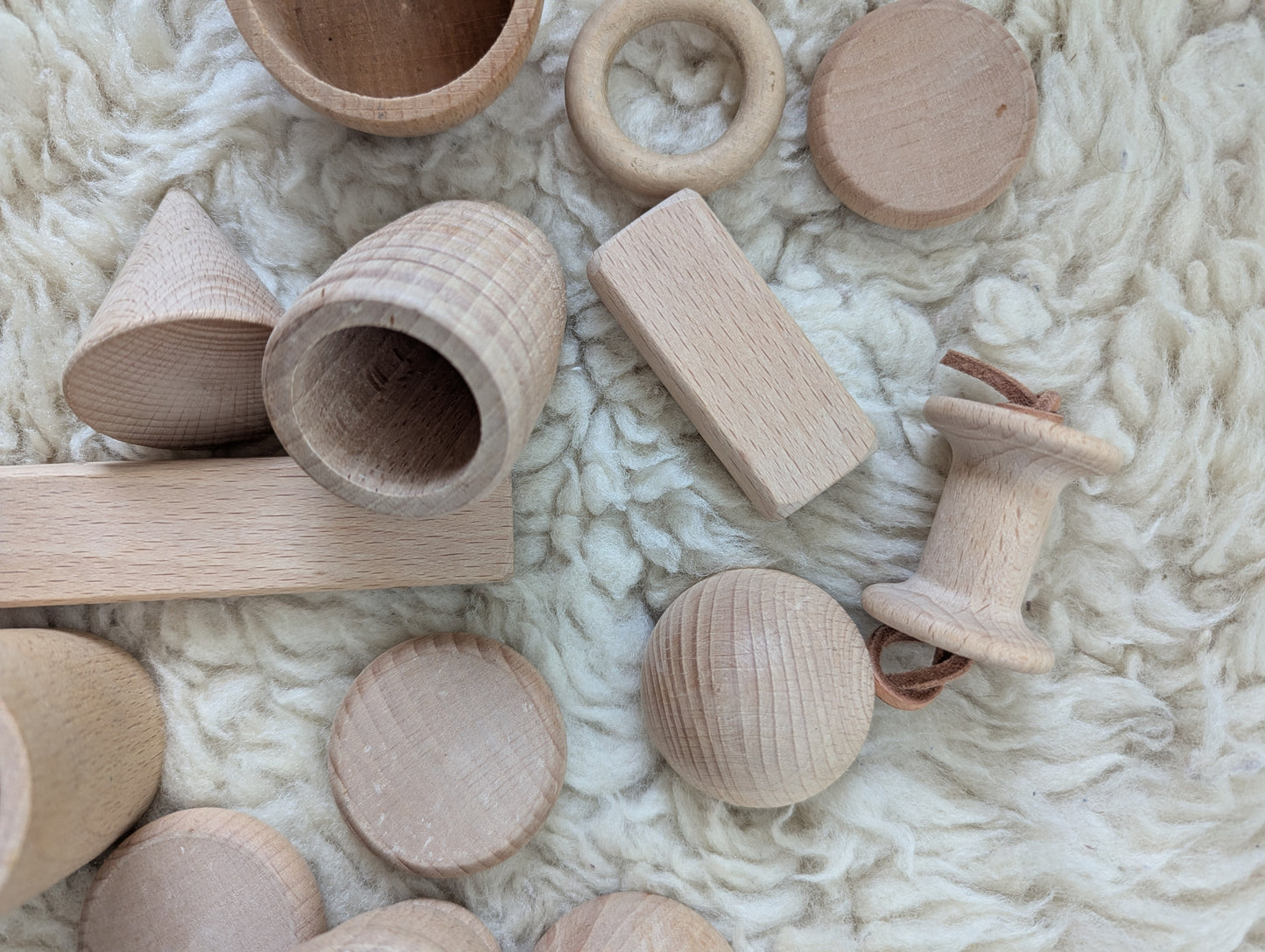 Houten sensorisch speelgoed