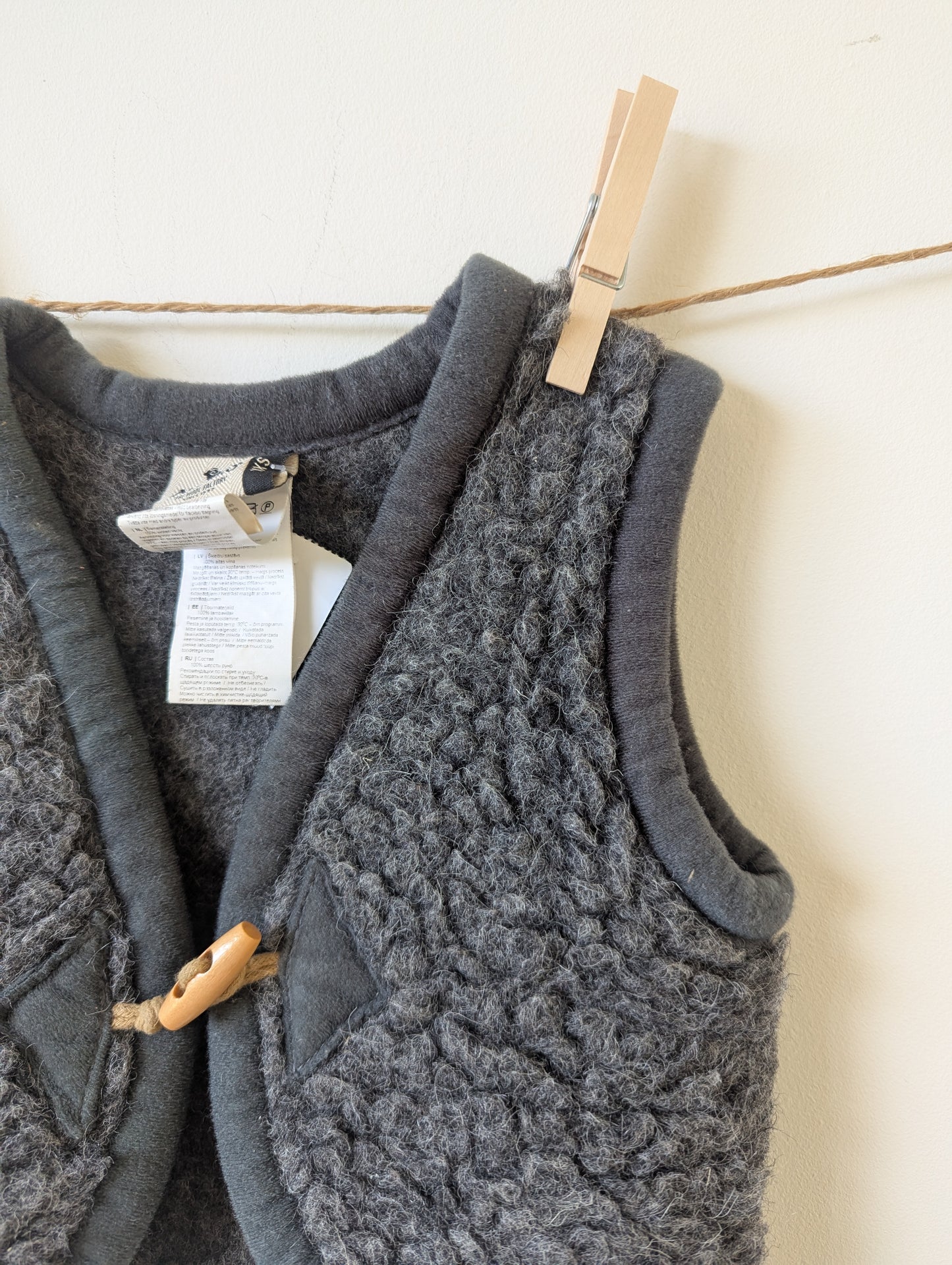 Wollen bodywarmer - mt XXS