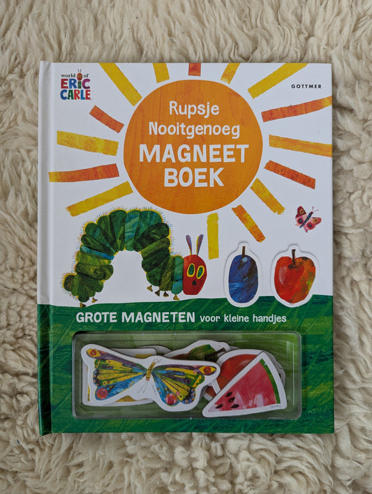 Rupsje nooitgenoeg magneetboek