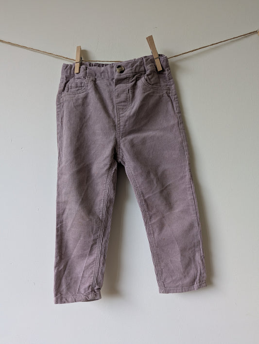 Lila ribbroek - mt 98