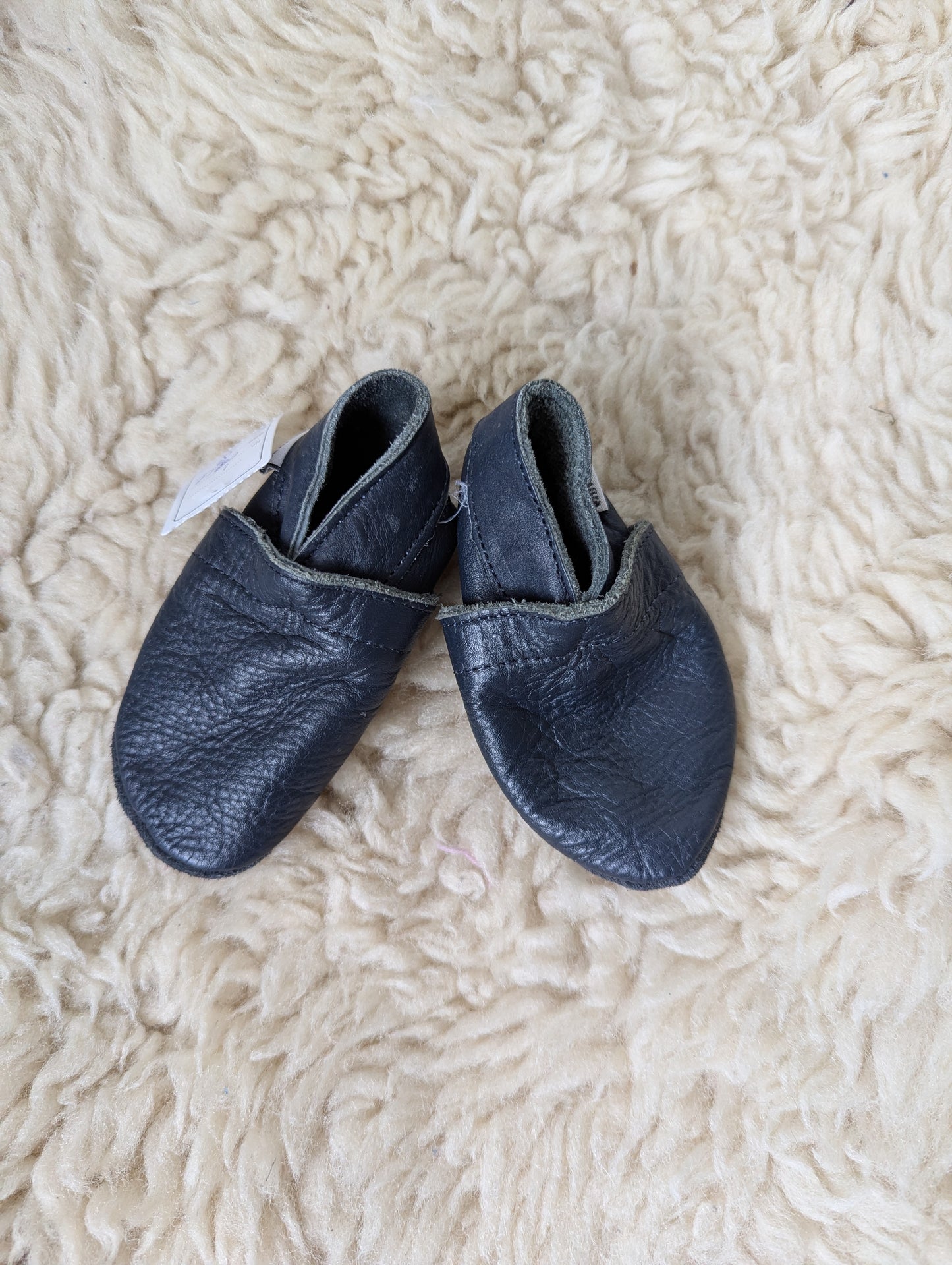 Leren sloffen - mt 17