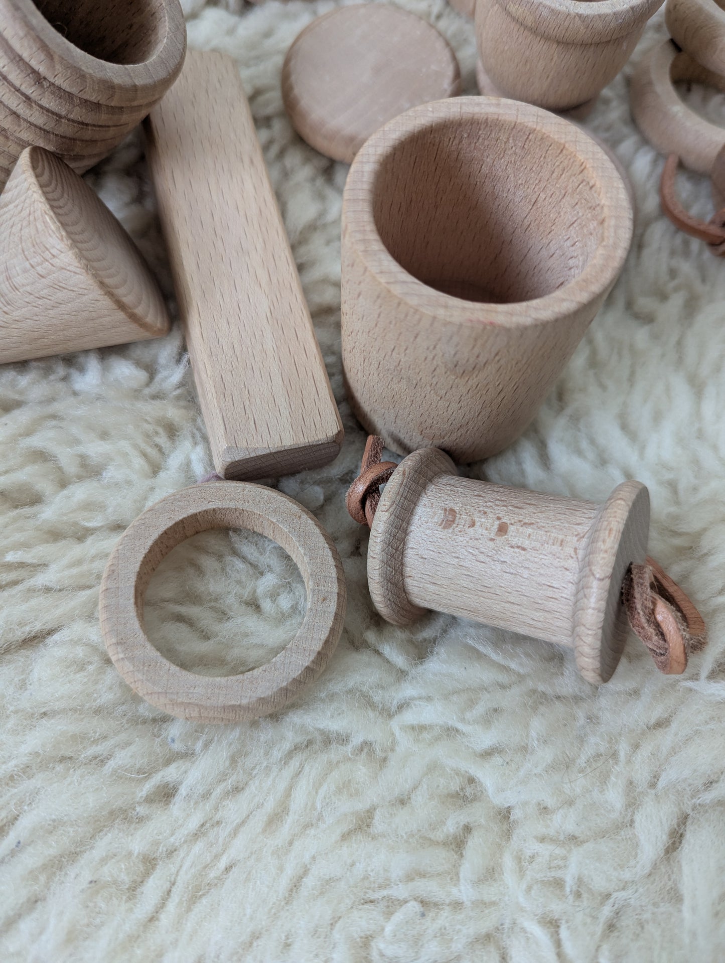 Houten sensorisch speelgoed