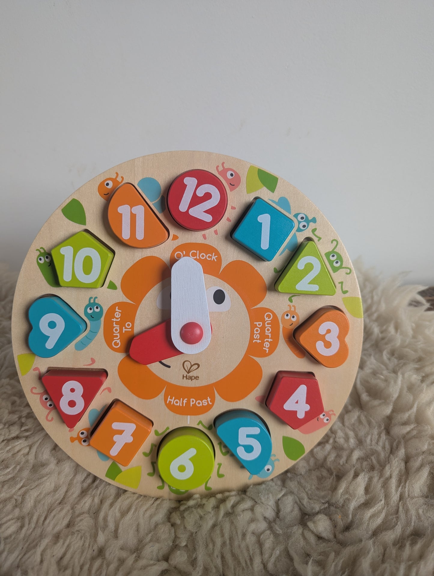 Klok en vormenpuzzel