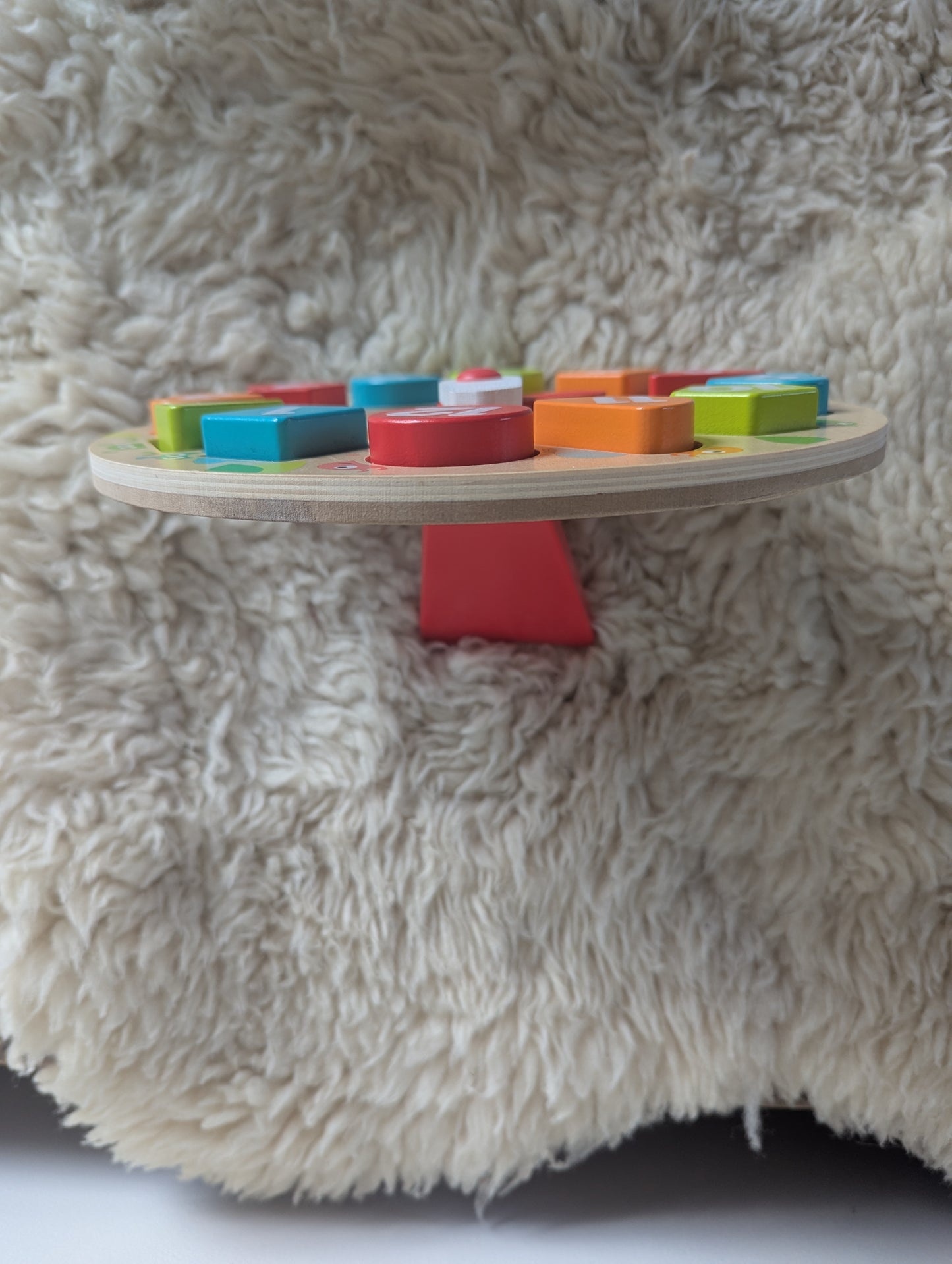 Klok en vormenpuzzel