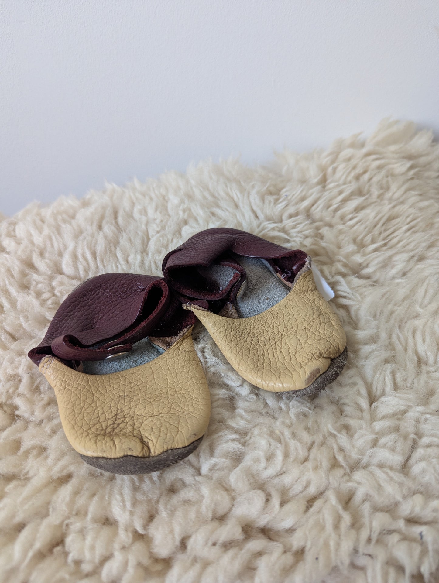 Leren sloffen - mt 19