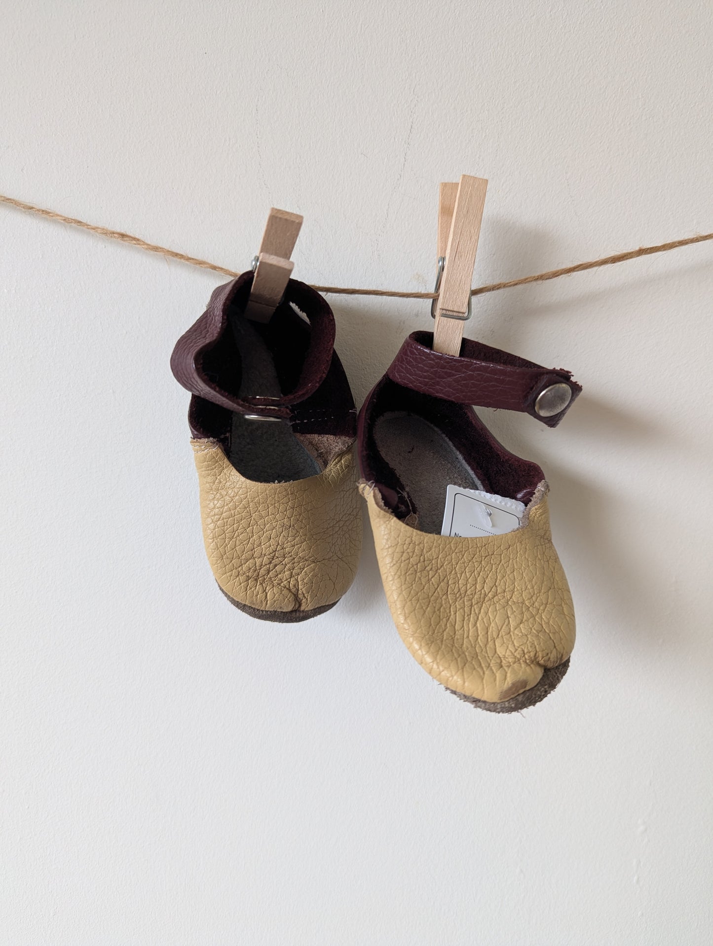 Leren sloffen - mt 19